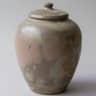 Urnă ceramică artistică cu glazură în tonuri naturale