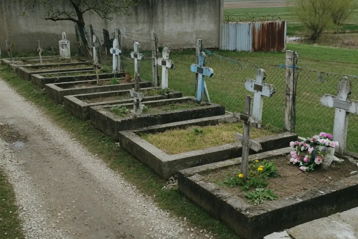 Alee de cimitir comunal din Ilfov