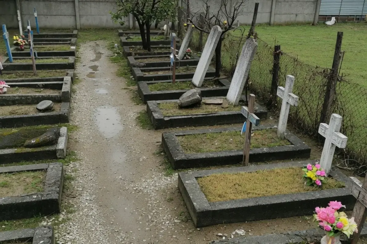 Alee de cimitir comunal din Ilfov