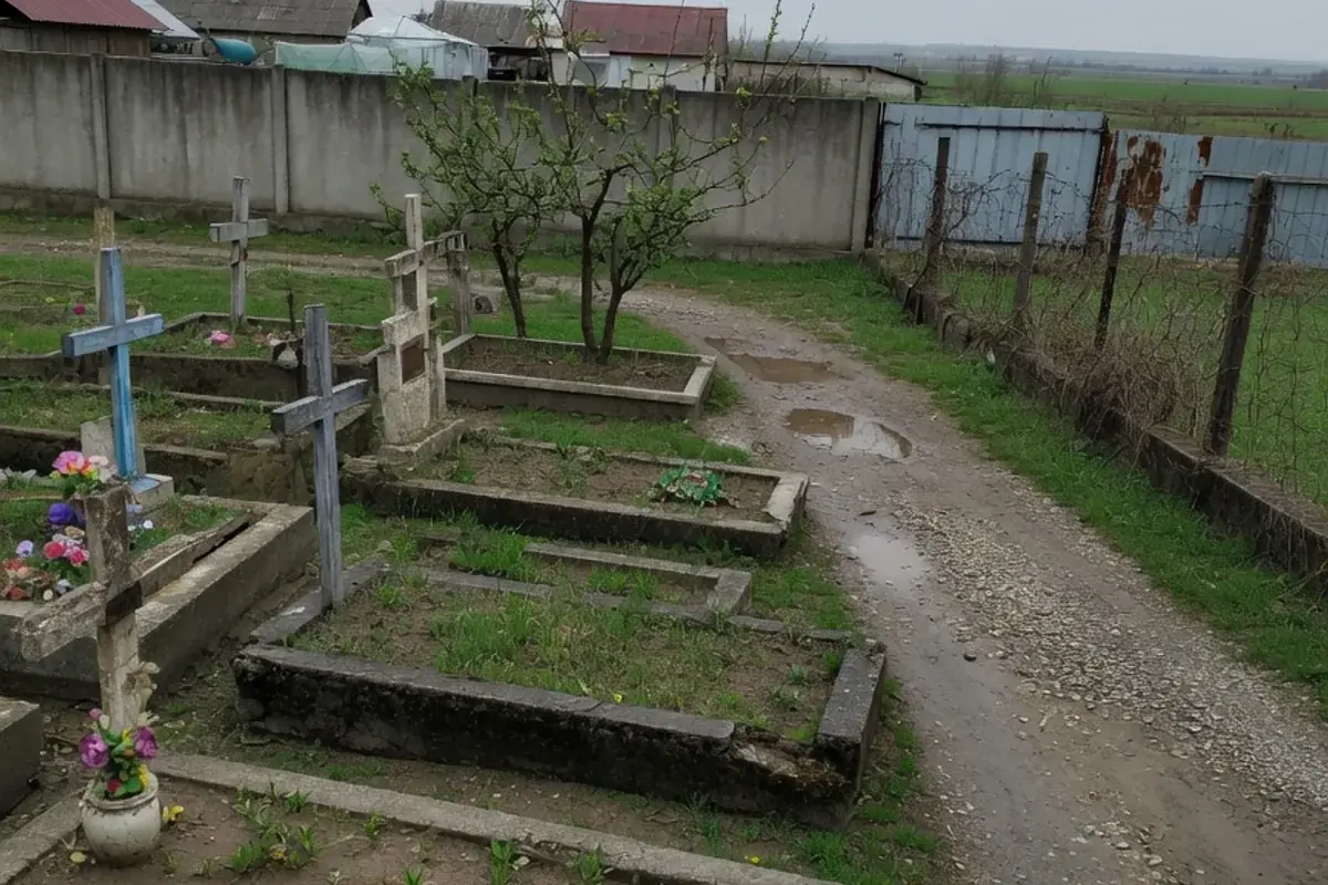 Alee de cimitir comunal din Ilfov