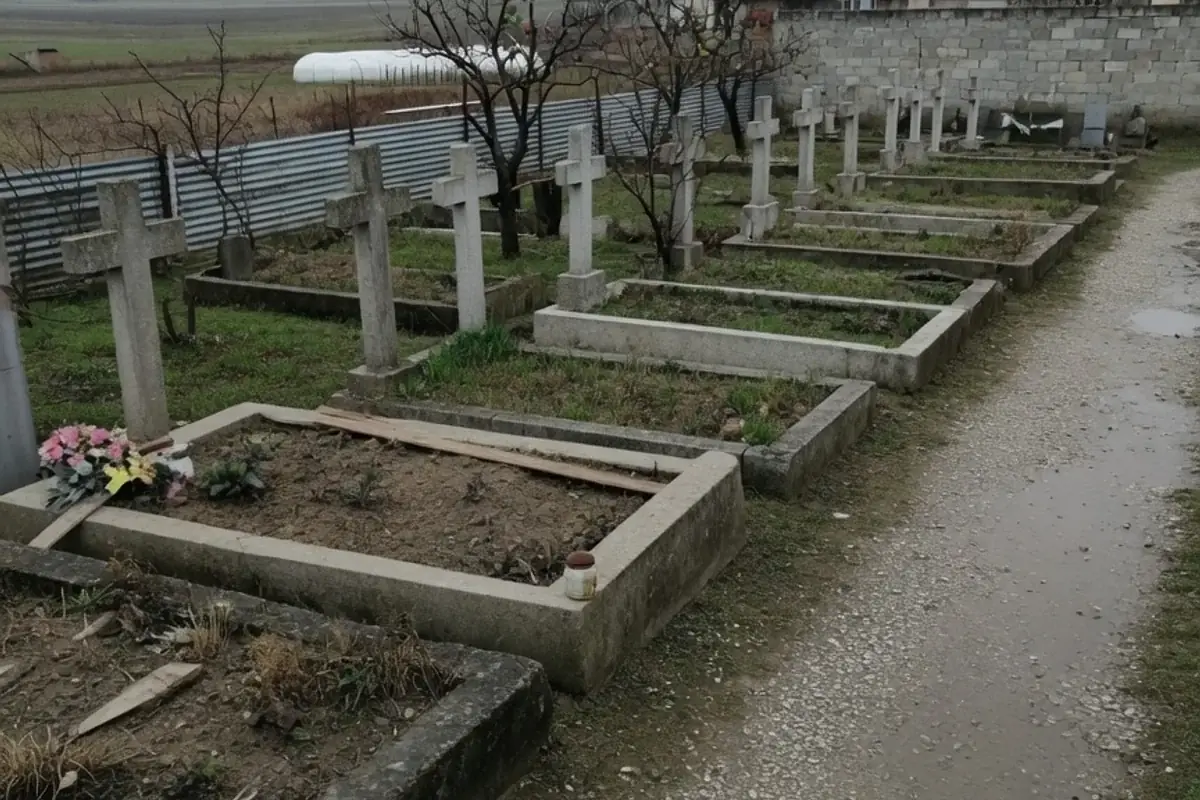 Alee de cimitir comunal din Ilfov
