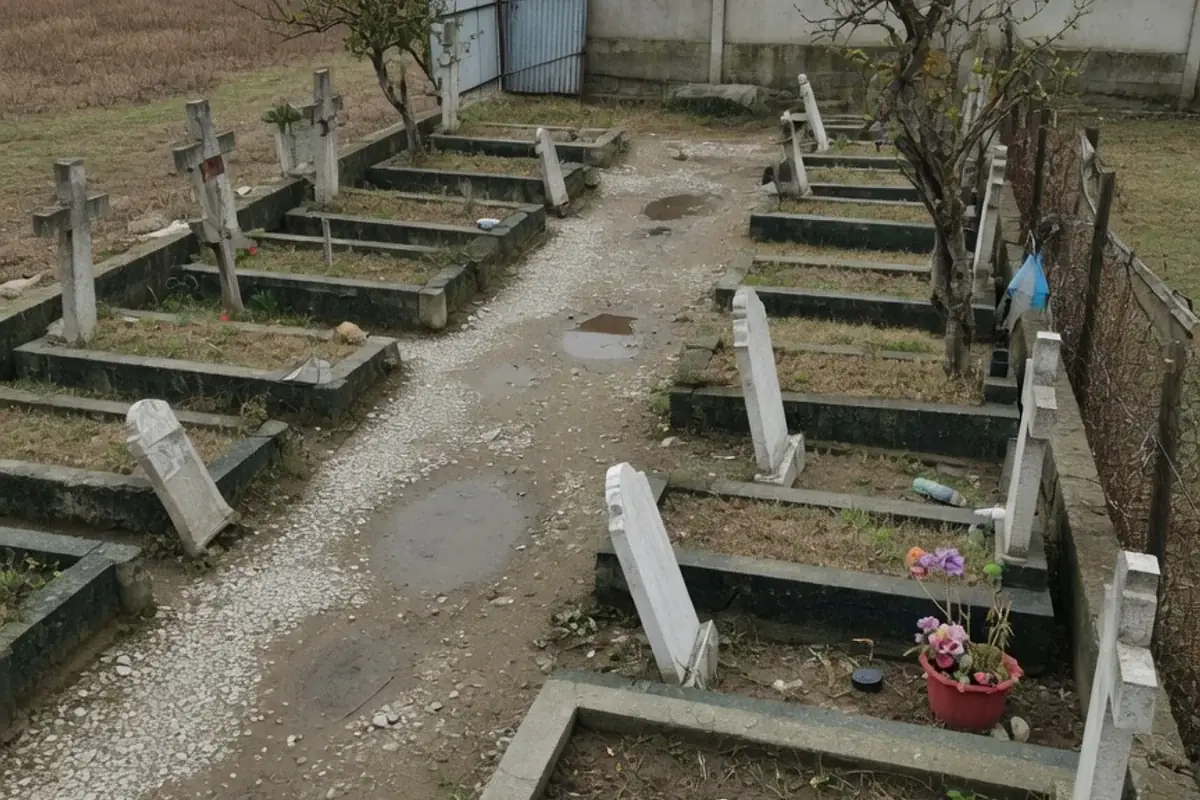 Alee de cimitir comunal din Ilfov
