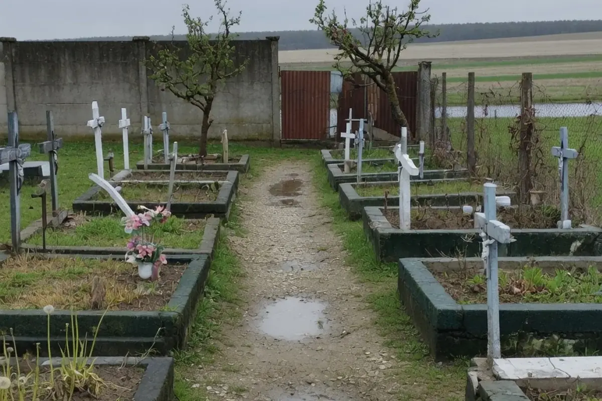 Alee de cimitir comunal din Ilfov
