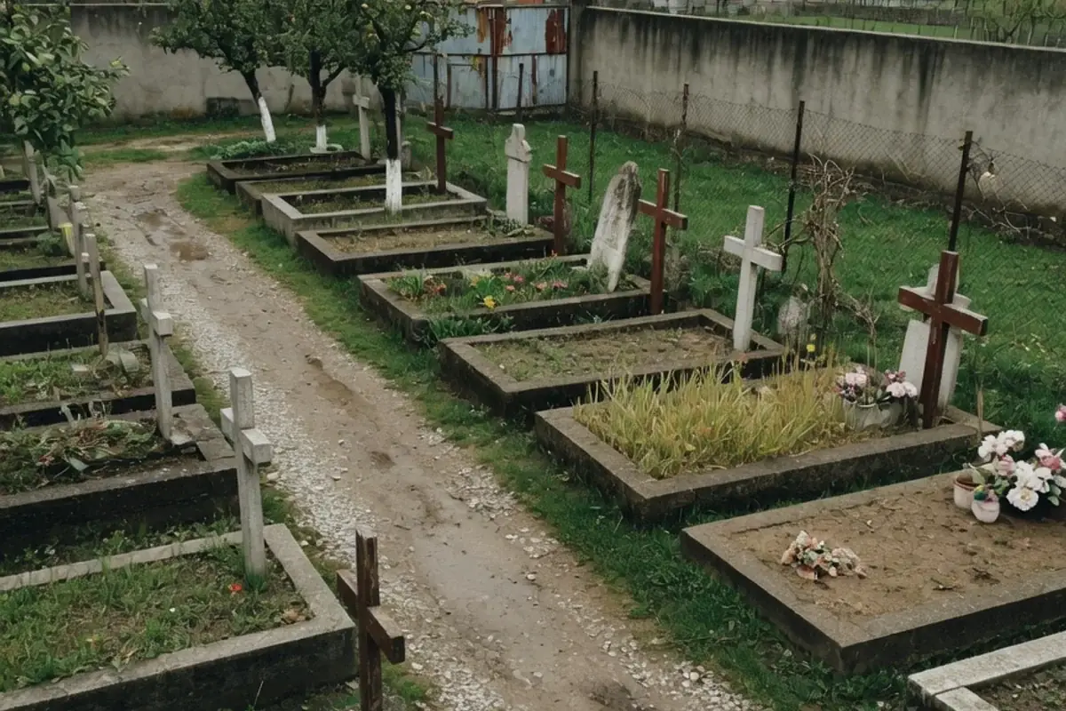 Alee de cimitir comunal din Ilfov