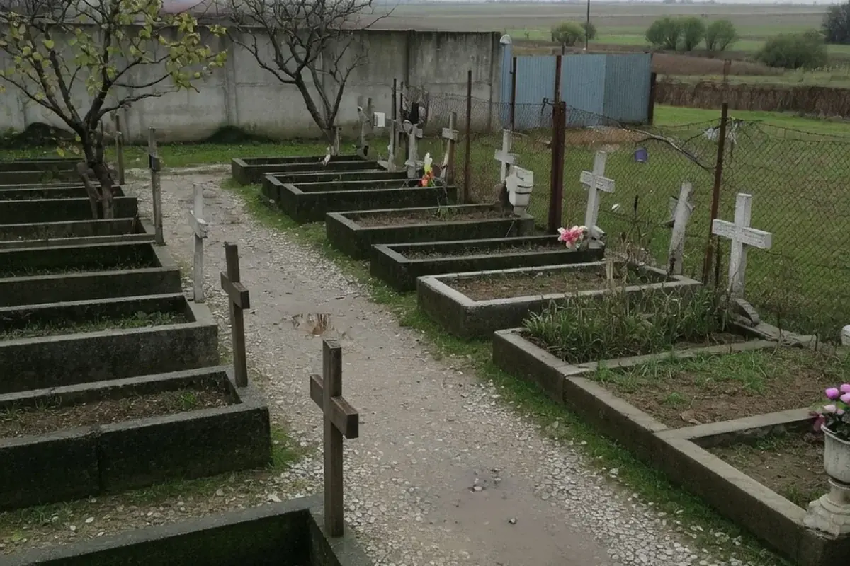 Alee de cimitir comunal din Ilfov