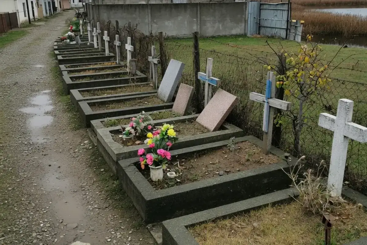 Alee de cimitir comunal din Ilfov