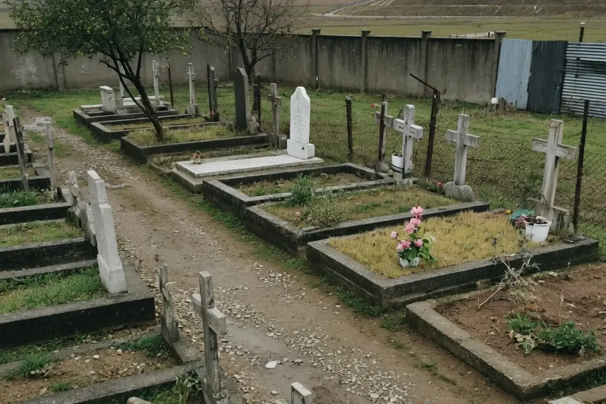 Alee de cimitir comunal din Ilfov