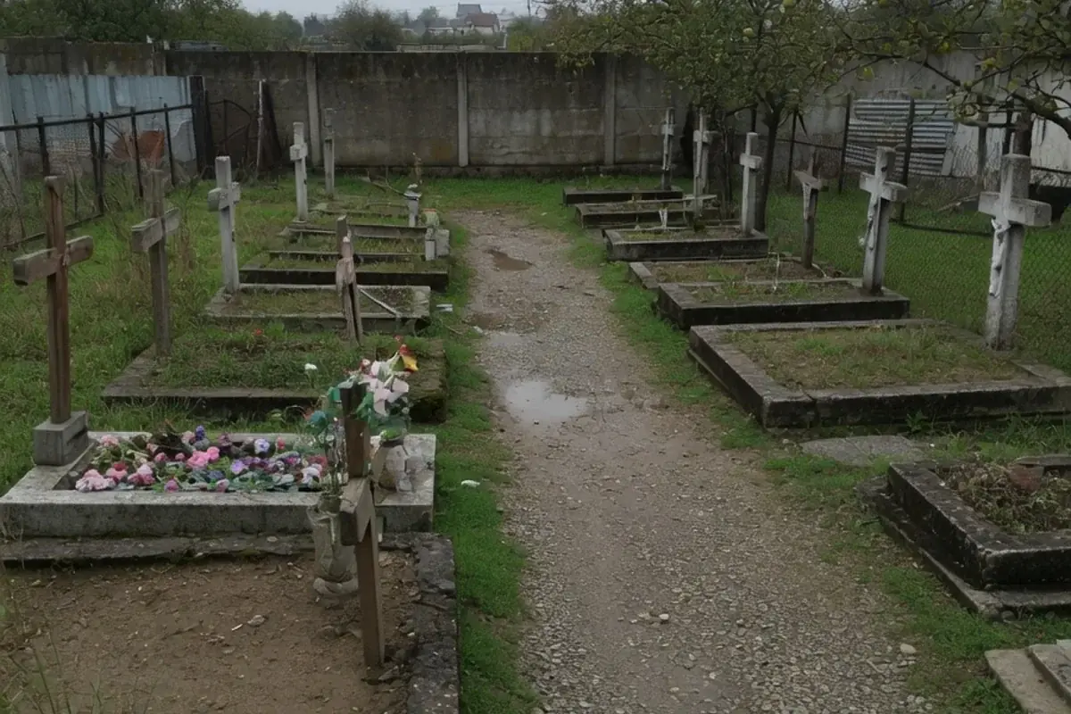 Alee de cimitir comunal din Ilfov