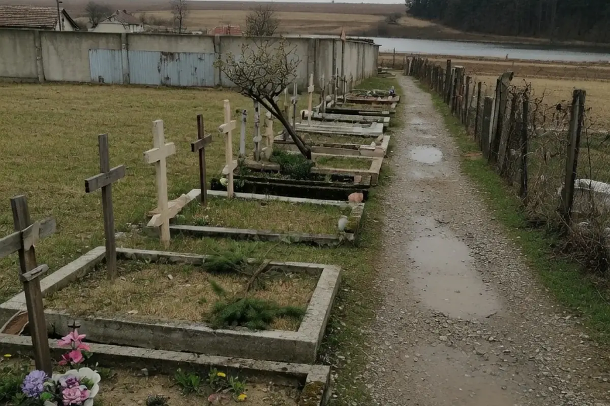 Alee de cimitir comunal din Ilfov
