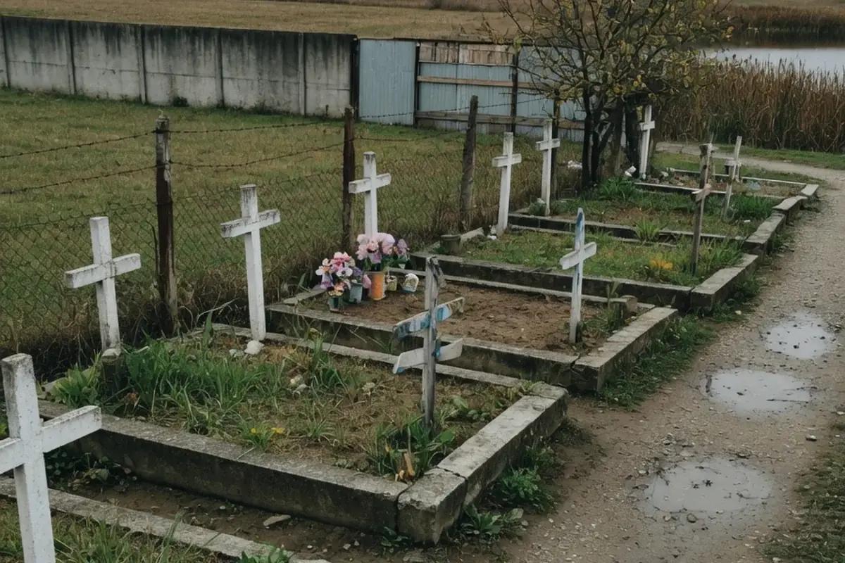 Alee de cimitir comunal din Ilfov