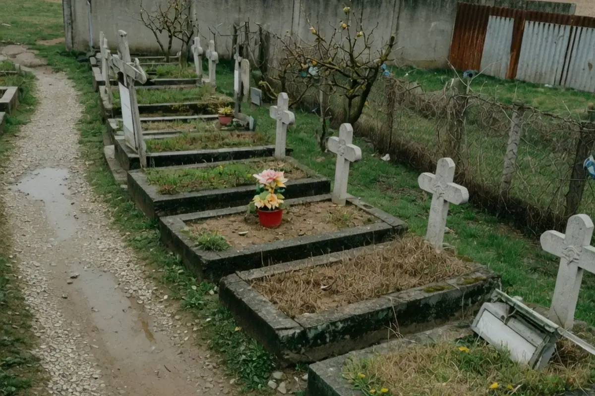 Alee de cimitir comunal din Ilfov