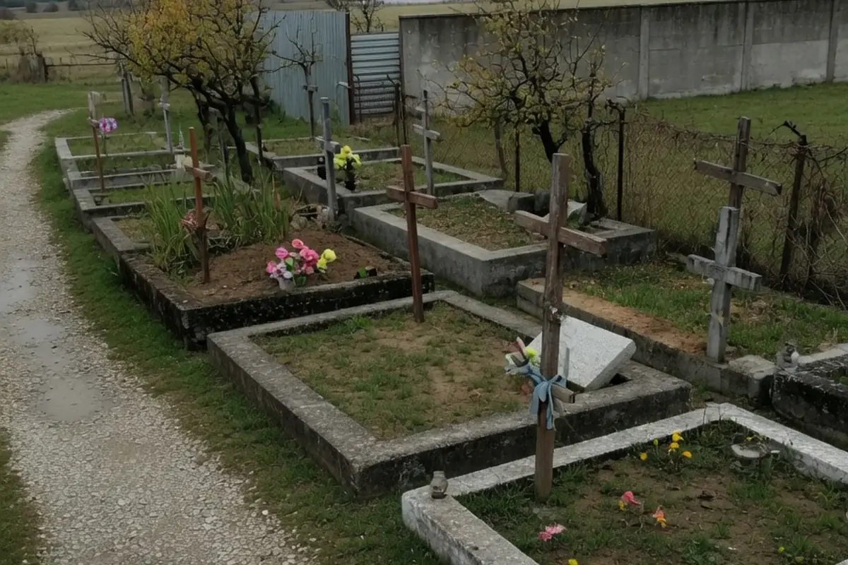 Alee de cimitir comunal din Ilfov