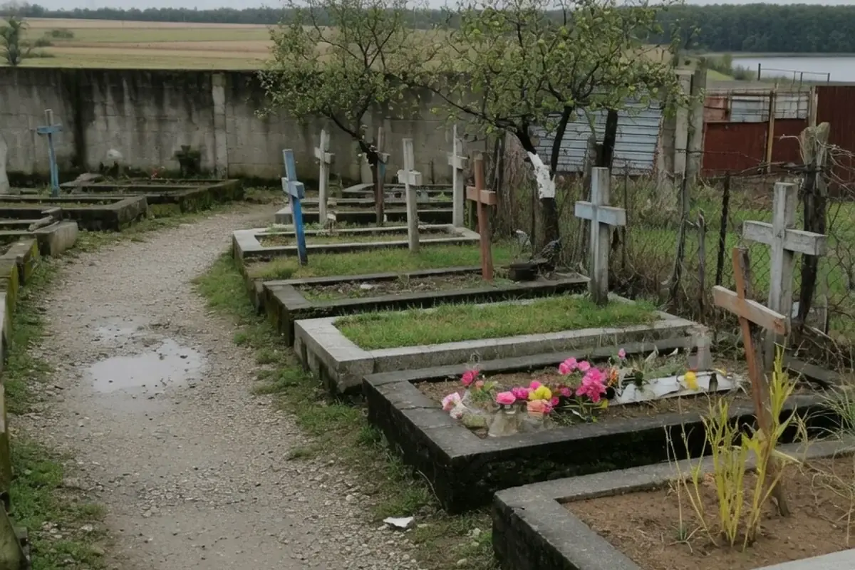 Alee de cimitir comunal din Ilfov
