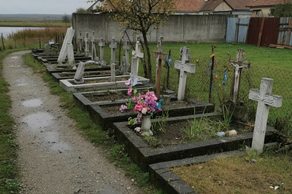 Alee de cimitir comunal din Ilfov