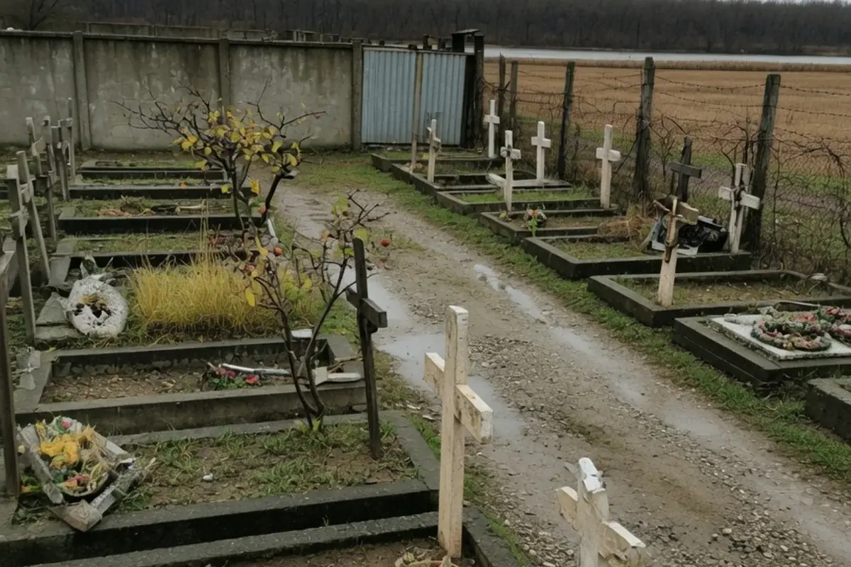 Alee de cimitir comunal din Ilfov