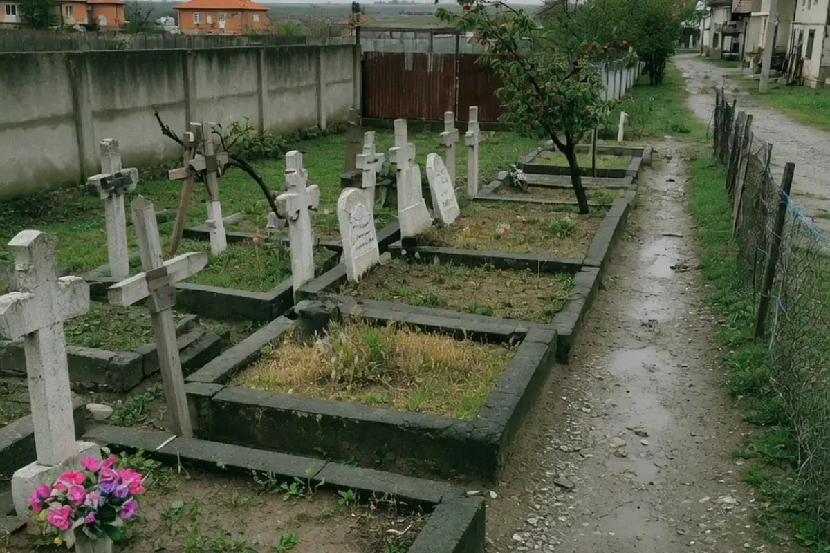 Alee de cimitir comunal din Ilfov