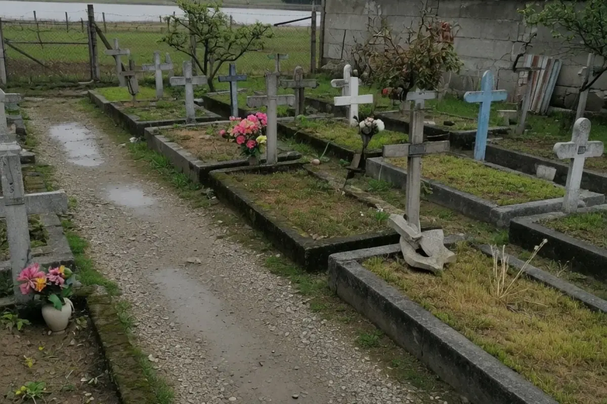 Alee de cimitir comunal din Ilfov