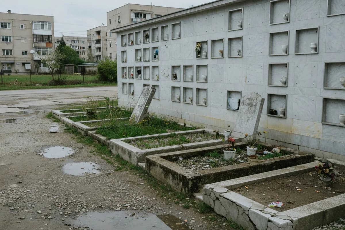 Perete de columbar cu nișe pentru urne, Sectorul 3, București