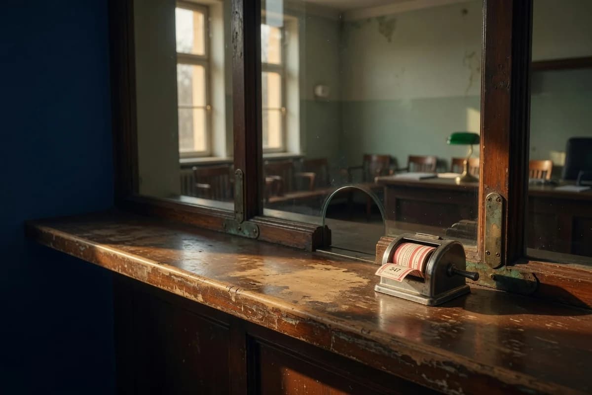 The institution counter — the trip we make so the family doesn't have to