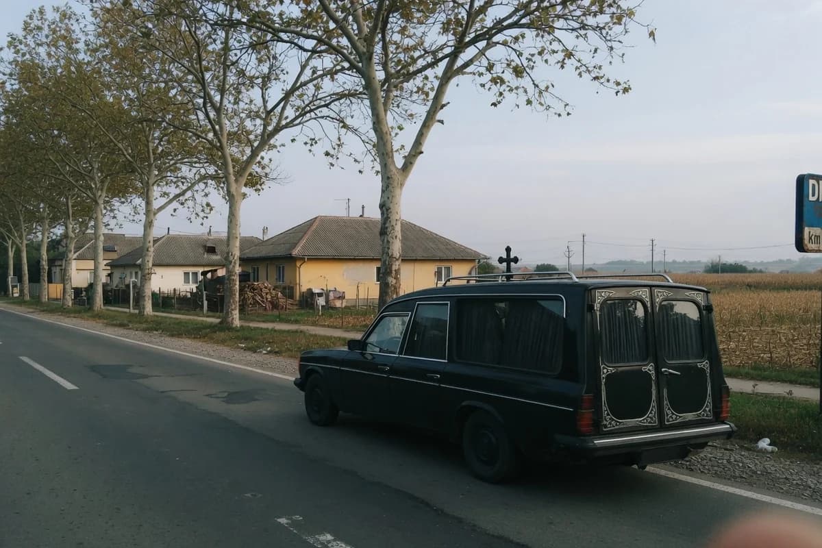 Dric negru pe un drum național liniștit, Sectorul 1, București