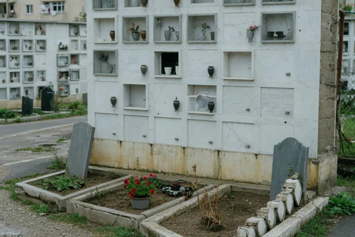 Perete de columbar cu nișe pentru urne, Sectorul 2, București