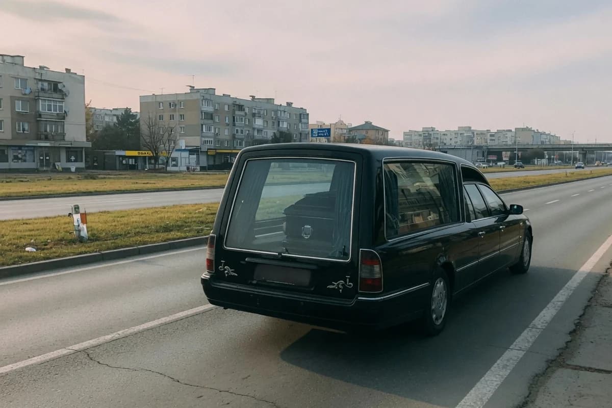 Dric negru pe un drum național liniștit, Sectorul 3, București