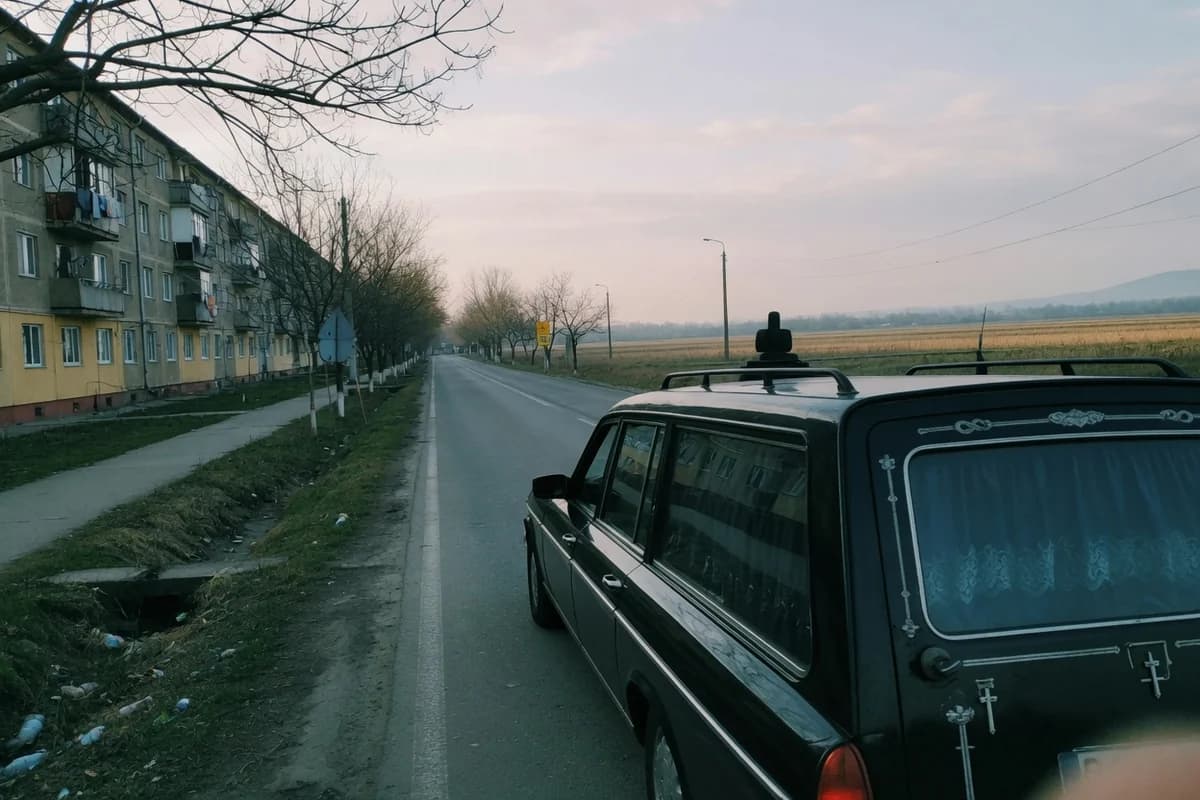 Dric negru pe un drum național liniștit, Sectorul 6, București